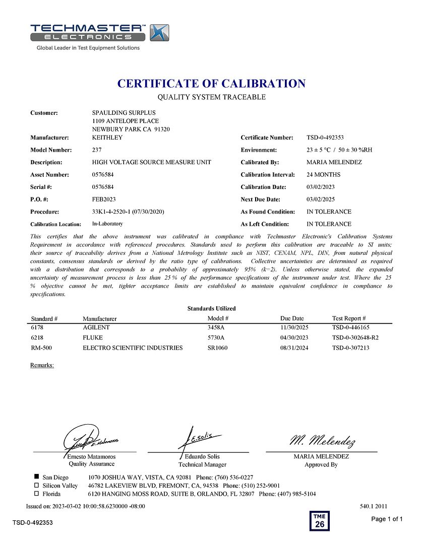 Keithley 237 Cal Certificate-page-001